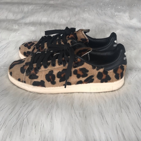 adidas stan smith leopard pony hair